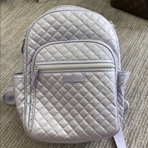 LIKE NEW Vera Bradley Metallic Mini Backpack